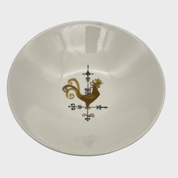 Edwin Knowles Weather Vane Pattern Vegetable Bowl 8.75" MCM Farmhouse Style 1959 - Picture 2 of 6
